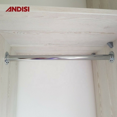 Stylish Matt Black Wardrobe Tube per armadio e vestiti pendenti